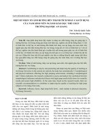Một số nhân tố ảnh hưởng đến thành tích nhảy cao úp bụng của nam sinh viên ngành Giáo dục thể chất trường Đại học An Giang