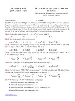 Đề tập huấn thi THPTQG môn Toán lần 1 năm 2019 - Sở GD-ĐT Bắc Ninh