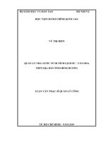 Quản lý nhà nước về di tích lịch sử văn hóa trên địa bàn tỉnh bình dương 