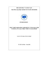 Thực hiện hợp đồng khi hoàn cảnh thay đổi cơ bản, lý luận, thực tiễn và giải pháp 