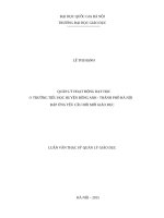 Quản lý hoạt động dạy học ở trường tiểu học huyện đông anh   thành phố hà nội đáp ứng yêu cầu đổi mới giáo dục 