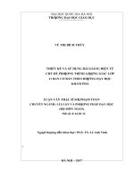 Thiết kế và sử dụng bài giảng điện tử chủ đề phương trình lượng giác lớp 11 ban cơ bản theo hướng dạy học khám phá   