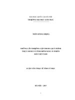 Những lỗi thường gặp trong quá trình thực hành và tính điểm WISC IV phiên bản việt nam   (chương trình đào tạo thí điểm) 
