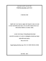 Thiết kế và sử dụng lược đồ tư duy cho các bài luyện tập phần hóa học vô cơ lớp 9 nhằm tích cực hóa hoạt động của học sinh   