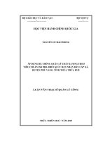 ÁP DỤNG hệ THỐNG QUẢN lý CHẤT LƯỢNG THEO TIÊU CHUẨN ISO 9001 2008 tại ủy BAN NHÂN dân cấp xã, HUYỆN PHÚ VANG, TỈNH THỪA THIÊN HUẾ 