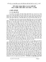 Tổ chức các hoạt động ngoài trời để phát triển thể chất cho trẻ 5 - 6 tuổi