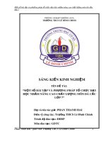 Một số bài tập và phương pháp tổ chức dạy học nhằm nâng cao chất lượng môn đá cầu lớp 7