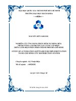 Nghiên cứu ứng dụng phần mềm tự động hóa nhằm nâng cao độ tin cậy cung cấp điện trên lưới điện phân phối Thành phố Hồ Chí Minh