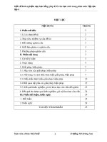 Một số kinh nghiệm dạy học lồng ghép kỹ năng sống cho học sinh trong phân môn Tập đọc lớp 4