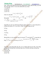 Bài giảng Chuyên đề Vật lý 10 - Chương 7: Chủ đề 1 (Bài tập)