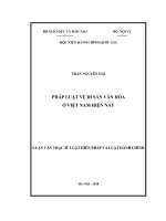 Pháp luật về di sản văn hóa việt nam hiện nay 