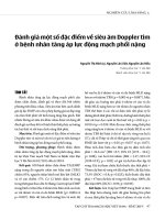 Đánh giá một số đặc điểm về siêu âm Doppler tim ở bệnh nhân tăng áp lực động mạch phổi nặng