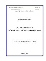 QLNN đối với hội chữ thập đỏ việt nam 