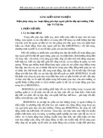 Biện pháp nâng cao hoạt động giáo dục ngoài giờ lên lớp tại trường tiểu học Võ Thị Sáu