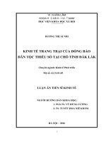 (Luận án tiến sĩ) Kinh tế trang trại của đồng bào dân tộc thiểu số tại chỗ tỉnh Đắk Lắk
