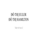 Bài giảng Toán rời rạc 2 - Đồ thị Euler, đồ thị Hamilton