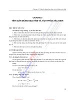 Bài giảng Phương pháp số - Chương 5: Tính gần đúng đạo hàm và tích phân xác định