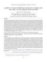 Nghiên cứu thực nghiệm khả năng chịu tải trọng nén dọc trục của cột tròn bê tông cốt thép