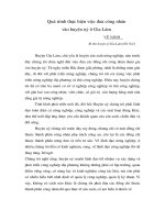 Quá trình thực hiện việc đưa công nhân vào huyện ủy ở Gia Lâm