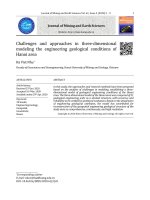 Thách thức và tiếp cận mô hình ba chiều điều kiện địa chất công trình khu vực Hà Nội
