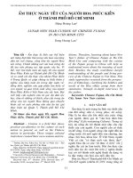 Ẩm thực ngày tết của người Hoa Phúc Kiến ở thành phố Hồ Chí Minh