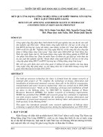 Kết quả ứng dụng công nghệ cống lắp ghép trong xây dựng thủy lợi ở tỉnh Kiên Giang