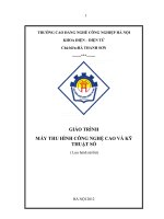 Giáo trình Máy thu hình công nghệ cao và kỹ thuật số - CĐ Nghề Công Nghiệp Hà Nội