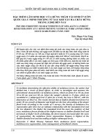Đặc điểm lâm sinh học của rừng tràm tái sinh ở Vườn Quốc gia U Minh Thượng từ sau khi xảy ra cháy rừng tháng 3/2002 đến nay