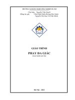 Giáo trình Phay đa giác - CĐ Nghề Công Nghiệp Hà Nội