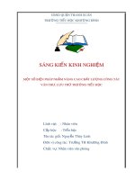 Một số biện pháp nhằm nâng cao chất lượng công tác văn thư, lưu trữ tại trường Tiểu học