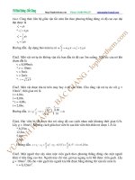 Bài giảng Chuyên đề Vật lý 10 - Chương 1: Chủ đề 3 (Bài tập)