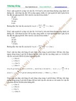 Bài giảng Chuyên đề Vật lý 10 - Chương 1: Chủ đề 5 (Bài tập)