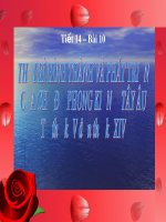 Bài giảng Lịch sử lớp 10 - Bài 10: Thời kì hình thành và phát triển của chế độ phong kiến ở Tây Âu từ thế kỉ V đến thế kỉ XIV