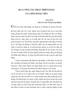 Qua công tác phát triển Đảng của một Đảng viên