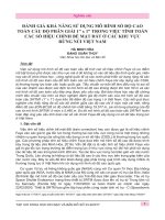 Đánh giá khả năng sử dụng mô hình số độ cao toàn cầu độ phân giải 1” x 1” trong việc tính toán các số hiệu chỉnh bề mặt đất ở các khu vực rừng núi Việt Nam