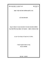 Soạn thảo và ban hành văn bản hành chính tại trường đại học sân khấu   điện ảnh hà nội 
