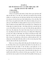 Một số giải pháp nâng cao chất lượng đọc, viết cho học sinh dân tộc thiểu số