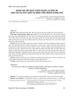 Đánh giá kết quả chẩn đoán và điều trị ung thư dạ dày sớm tại Bệnh viện Trung ương Huế