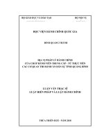 ĐỊA vị PHÁP lý HÀNH CHÍNH của CHẤP HÀNH VIÊN TRUNG cấp   từ THỰC TIỄN các cơ QUAN THI HÀNH án dân sự TỈNH QUẢNG BÌNH 