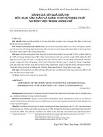 Đánh giá kết quả điều trị rối loạn tâm thần và hành vi do sử dụng chất tại Bệnh viện Trung ương Huế