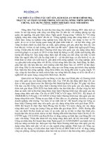 Vai trò của công tác giữ gìn, đảm bảo an ninh chính trị, trật tự an toàn xã hội trong xây dựng nông thôn mới nói chung, xây dựng nông thôn mới kiểu mẫu nói riêng