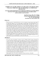 Nghiên cứu sự phụ thuộc của độ cứng vào trạng thái ứng suất trên đất yếu TP.HCM  phục vụ tính toán hố đào sâu