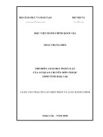 Phổ biến giáo dục pháp luật của cơ quan chuyên môn thuộc ủy ban nhân dân tỉnh đắk lắk 