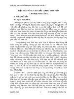 Biện pháp để nâng cao chất lượng môn Toán cho học sinh lớp 2