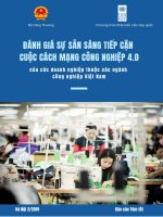 Báo cáo tóm tắt Đánh giá sự sẵn sàng tiếp cận cuộc cách mạng công nghiệp 4.0 của các doanh nghiệp thuộc các ngành công nghiệp Việt Nam