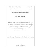 Phòng, chống tham nhũng dưới triều đại vua lê thánh tông và bài học kinh nghiệm trong xây dựng chính phủ kiến tạo, liêm chính hiện nay 