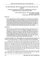 Sự thay đổi đặc trưng cơ lý đất xung quanh cọc sau khi ép