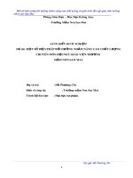 Một số biện pháp bồi dưỡng nhằm nâng cao chất lượng chuyên môn đội ngũ giáo viên trường mầm non Sao Mai