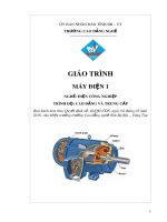 Giáo trình Máy điện 1 - Nghề: Điện công nghiệp - CĐ Kỹ Thuật Công Nghệ Bà Rịa-Vũng Tàu