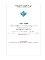 Giáo trình Thiết kế và may trang phục áo dài - Nghề: May thời trang (Trung cấp) - CĐ Kỹ Thuật Công Nghệ Bà Rịa-Vũng Tàu